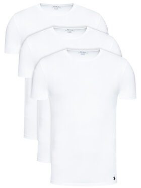 Polo Ralph Lauren Polo Ralph Lauren Σετ 3 T-Shirts Classic Crew 714830304003 Λευκό Regular Fit