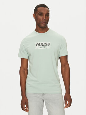 Guess Guess Футболка M5GI19 J1314 Зелений Regular Fit