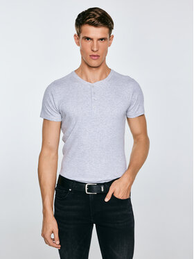 BIG STAR BIG STAR T-Shirt BASICAG Szary Slim Fit