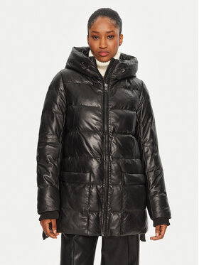 Serge Pariente Serge Pariente Kožená bunda Warm Girl Čierna Relaxed Fit