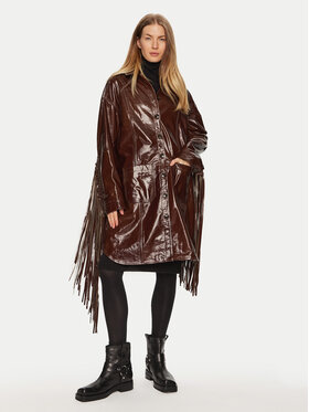 Herskind Herskind Παλτό μεταβατικό Ellen 5302125 Καφέ Relaxed Fit
