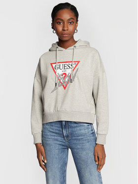 Guess Guess Mikina Icon W2BQ17 KB683 Sivá Regular Fit