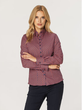 Willsoor Willsoor Koszula 61380 Czerwony Close Fit