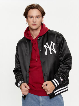 47 Brand 47 Brand Kurtka bomber New York Yankees BB017PMOKGD601364JK Czarny Oversize
