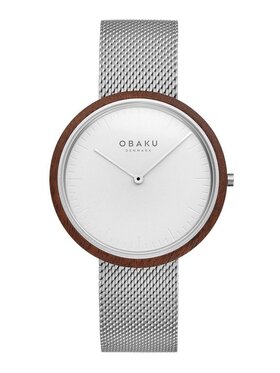 Obaku Obaku Zegarek V245GXCIMC Srebrny
