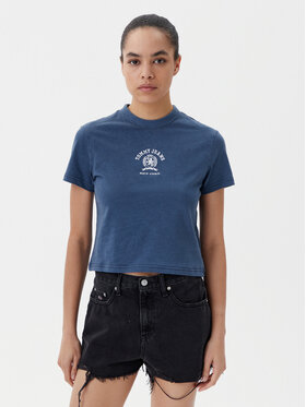 Tommy Jeans Tommy Jeans T-Shirt Varsity DW0DW20317 Dunkelblau Regular Fit