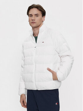 Tommy Jeans Tommy Jeans Geacă din puf Essential DM0DM17984 Alb Regular Fit