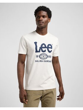 Lee Lee T-Shirt REGULAR BIG LOGO TEE Biały Regular Fit