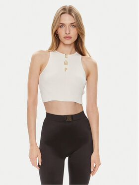 Elisabetta Franchi Elisabetta Franchi Felső TK-06B-42E2-V220 Ekru Slim Fit