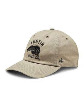 American Needle American Needle Kapa s šiltom Washed Ballpark - Austin Moto SMU674A-AUSTINMO Rjava