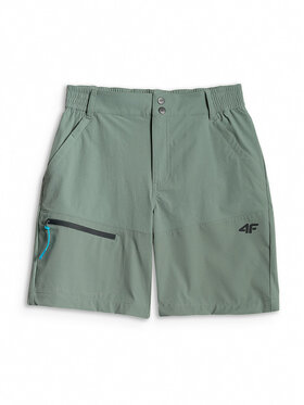 4F 4F Szorty sportowe TREKKING Khaki Regular Fit