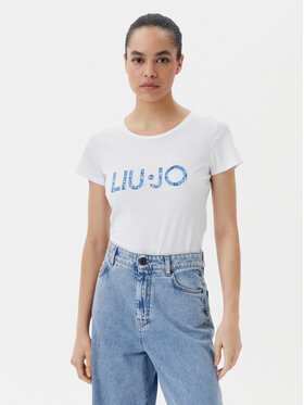 Liu Jo Beachwear Liu Jo Beachwear T-Shirt VA5154 JS003 Biały Regular Fit