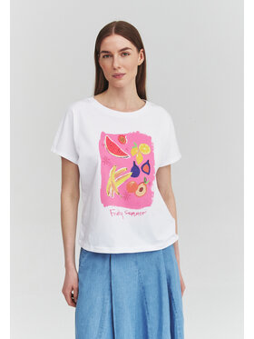 TATUUM TATUUM T-Shirt NILS 1 Biały Classic Fit
