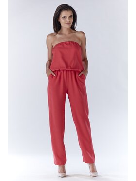 Awama Awama Kombinezon A182 Fioletowy Basic Fit