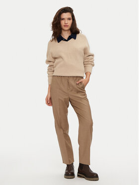 Weekend Max Mara Hlače Hateley 2425136052 Bež Regular Fit