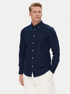 Tommy Hilfiger Tommy Hilfiger Koszula MW0MW38556 Granatowy Slim Fit