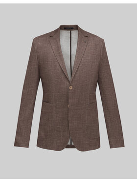Borgio Borgio Marynarka lumarzo_braz Brązowy Slim Fit