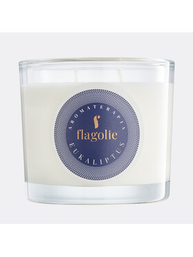 Flagolie Flagolie Świeca zapachowa Aromaterapia - EUKALIPTUS Biały