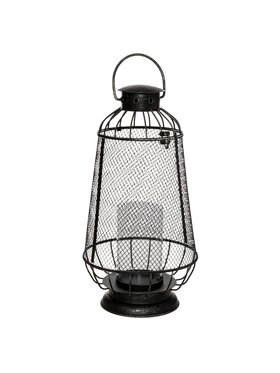 MIAhome MIAhome Lampion metalowy TRAFORATO 43,5 cm Czarny