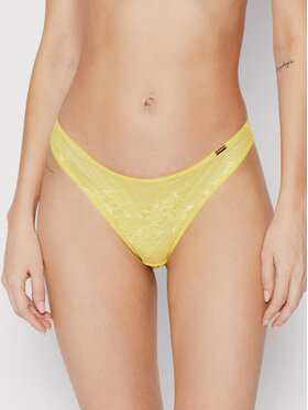 Gossard Gossard Бикини тип прашка Glossies Lace 13006 Жълт