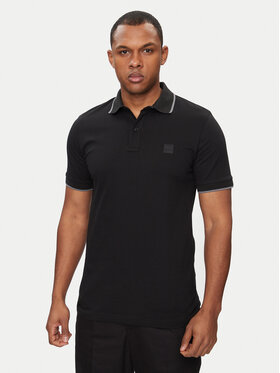 BOSS Boss Поло Passertip 50507699 Чорний Slim Fit