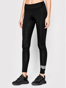 Puma Puma Legginsy Essentials+Metallic 848307 Czarny Slim Fit