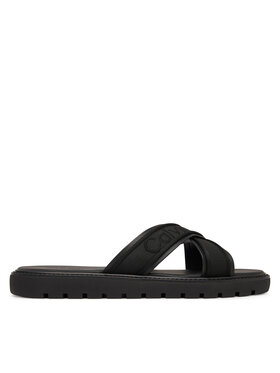 Calvin Klein Calvin Klein Papucs Sq Molded Sandal Xcross Wb HM0HM02101 Fekete