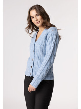 QUIOSQUE QUIOSQUE Kardigan QUIOSQUE 6RS006831 Niebieski Regular Fit