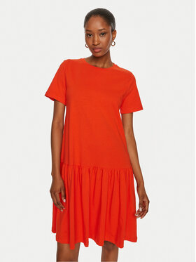 United Colors Of Benetton United Colors Of Benetton Kleid für den Alltag 3U53DV01H Rot Relaxed Fit