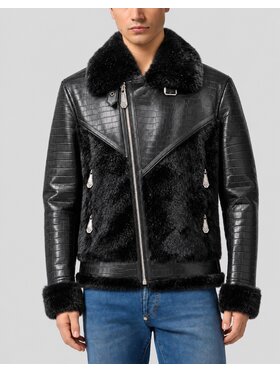 PHILIPP PLEIN PHILIPP PLEIN Ramones bunda 32077 Čierna Regular Fit