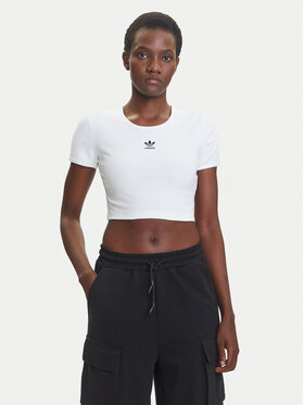 adidas adidas Tričko Essentials JC9026 Biela Slim Fit