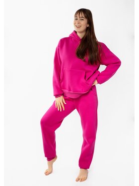 DKaren Sport DKaren Sport Komplet bluza i spodnie materiałowe Randi Różowy Classic Fit