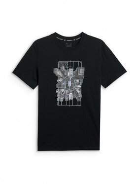 4F 4F T-Shirt CITY Czarny Regular Fit