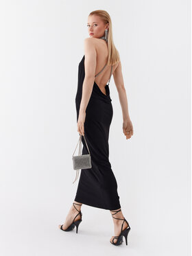 Patrizia Pepe Patrizia Pepe Koktejlové šaty 2A2598/J113-K103 Černá Slim Fit