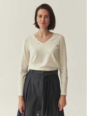 TATUUM TATUUM Sweter NICOLLA Biały Classic Fit