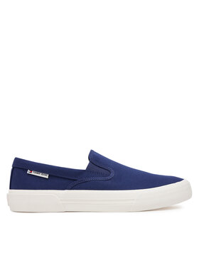 Tommy Jeans Tommy Jeans Tenisówki Slip On Canvas Color EM0EM01544 Granatowy