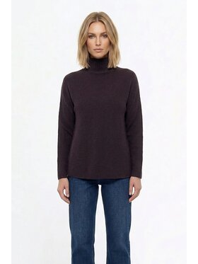 FIGL FIGL Sveter M1290 Hnedá Regular Fit