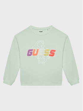 Guess Guess Felpa J3GQ08 FL04P Verde Regular Fit