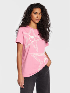 Pinko Pinko T-Shirt Acquasparta 100353 A0KH Růžová Regular Fit