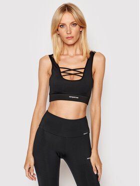Carpatree Carpatree Špotni nedrček Cross String Bra C-CSSB Črna