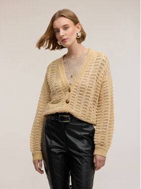 Motivi Motivi Cardigan M533W003636N012 Écru Regular Fit