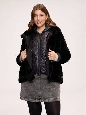 Fiorella Rubino Fiorella Rubino Płaszcz zimowy F053T001606N033 Czarny Regular Fit