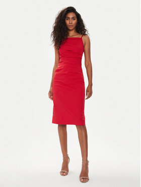Marella Marella Φόρεμα καλοκαιρινό Roxs 2413221382 Κόκκινο Slim Fit