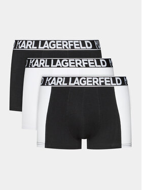 KARL LAGERFELD KARL LAGERFELD Lot de 3 boxers Full Elastic Trunk Set (3X) 235M2113 Noir