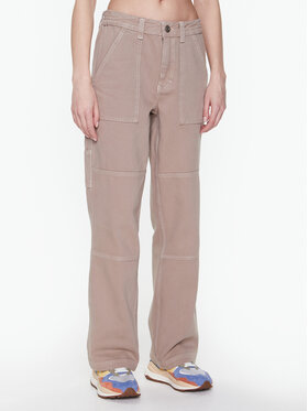 BDG Urban Outfitters BDG Urban Outfitters Medžiaginės kelnės BDG UTILITY SKATE SAND 76474220 Smėlio Relaxed Fit