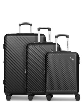 CHECK.IN CHECK.IN Komplet walizek 322826 Czarny