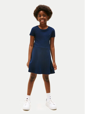 Tommy Hilfiger Tommy Hilfiger Rochie de zi Essential KG0KG08487 S Bleumarin Regular Fit