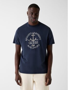 Guess Guess T-Shirt 181224 Niebieski Classic Fit