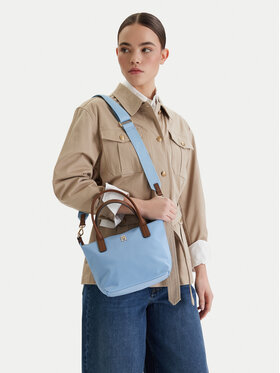 Tommy Hilfiger Tommy Hilfiger Torebka Popette Mini Tote AW0AW17709 Błękitny