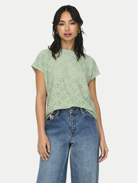 ONLY ONLY Majica Smilla 15231005 Zelena Regular Fit
